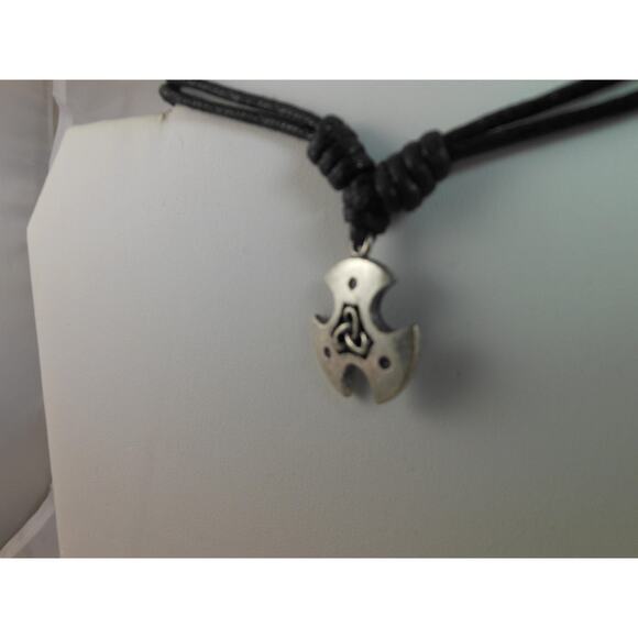 Mystical Vintage Celtic Cross Necklace Pendant Adjustable 24" Sacred Symbols NOS - Picture 8 of 10